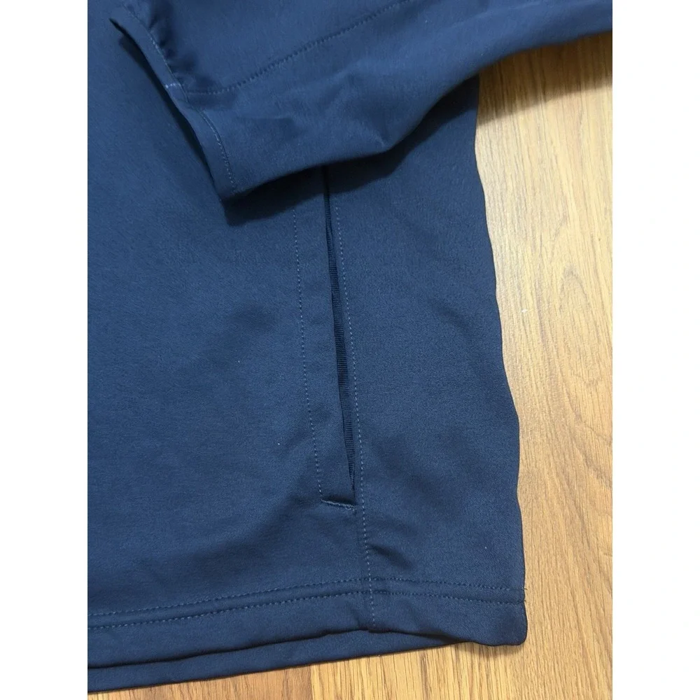 The North Face Soft Shell Jacket Mens XXL Blue 1/4 Zip Stretch Pullover